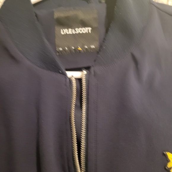Lyle & Scott black bomber jacket. Large. - Picture 5 of 5